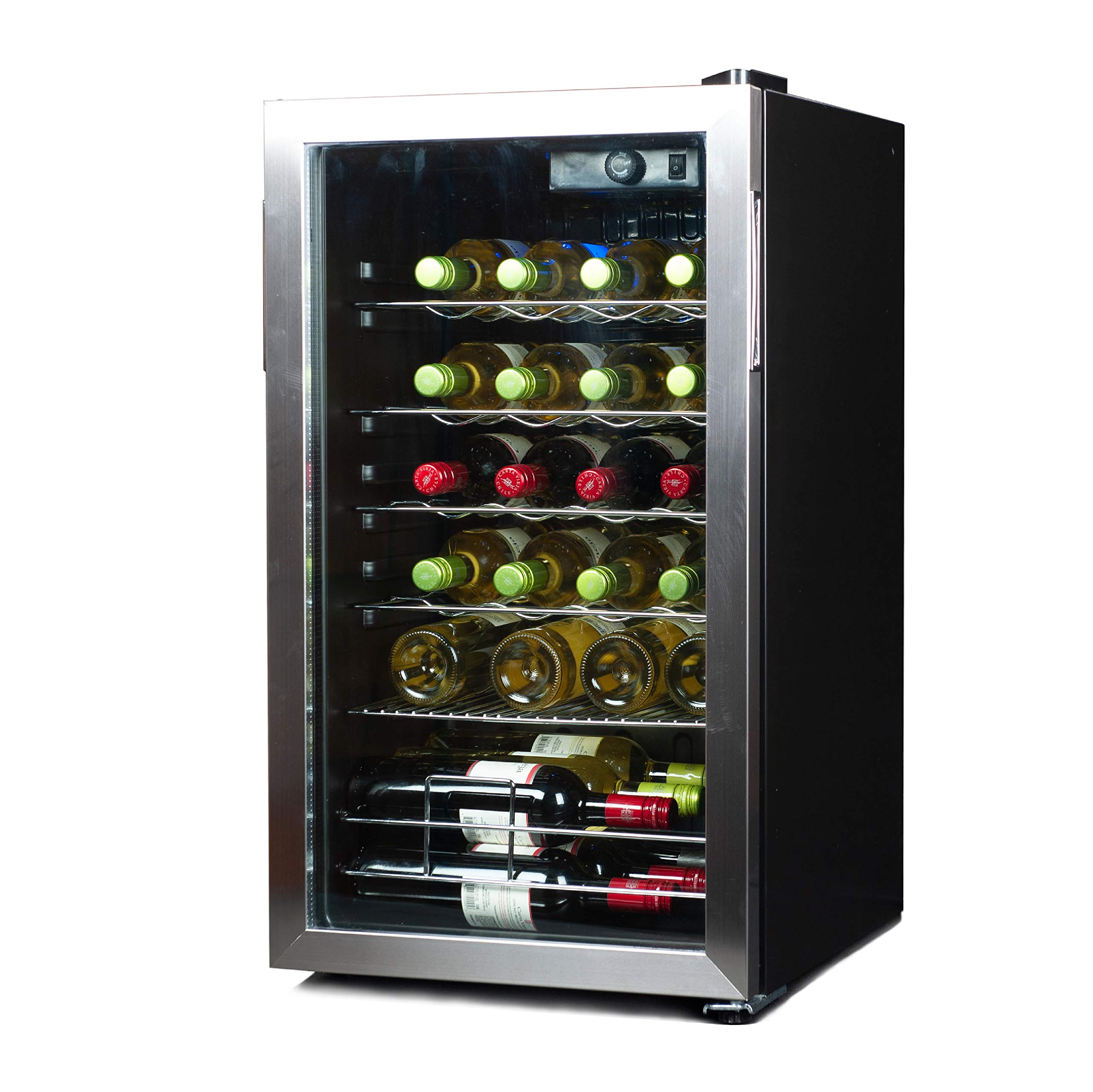 BLACK+DECKER 26-Bottle Wine Fridge, Compressor Cooling, BD61536 | Interior Light