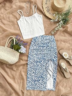 Bonito conjunto de verano de 2 piezas para mujer, camiseta de manga corta y pantalones cortos con cordón a juego para viajes, uso diario y hogar