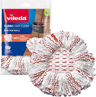 Vileda Turbo Deep Clean Refill, 1 Pack - Fits all Vileda Turbo spin mops