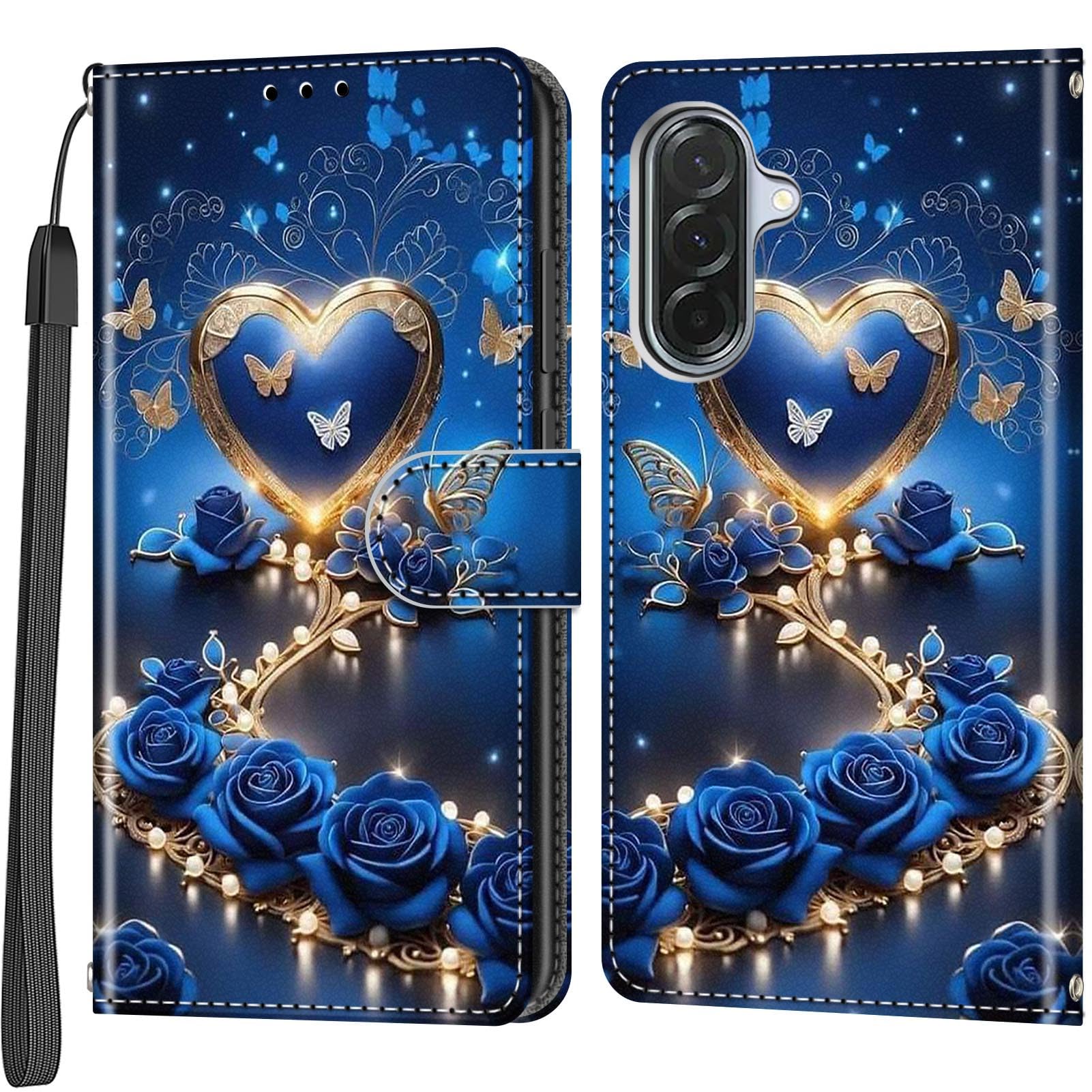 Cover for Samsung Galaxy A37 / A36 Wallet Case Heart