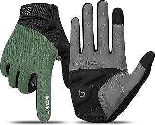 INBIKE Cycling Gloves for Men Mountain Bike Long Finger Gloves with Elastic Touch Screen Breathable and Multifunctional Gloves
