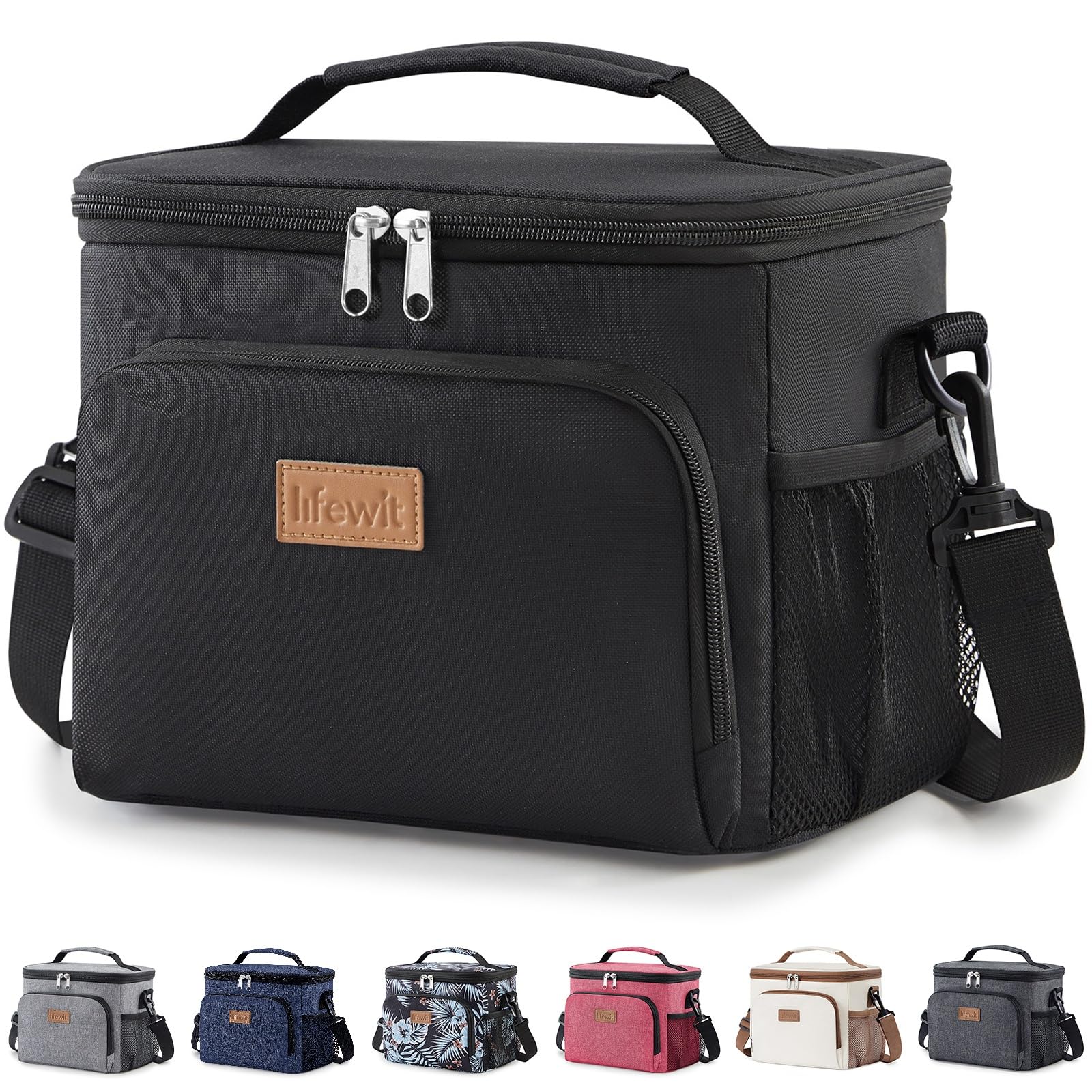 Lifewit Insulated Lunch Bag for Men, Cool Bag for Lunch Box | Reusable Thermal F