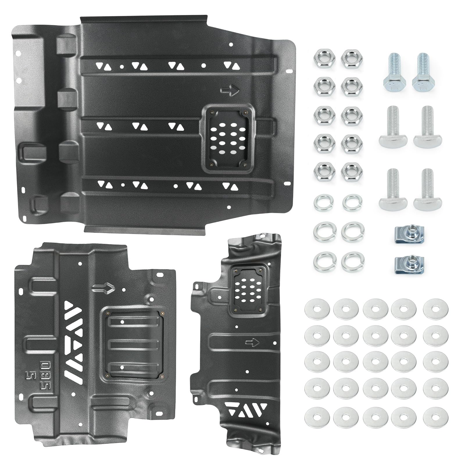Full Skid Plate Compatible with 2015-2022 Ford F150, Heavy-Duty Underbody with T