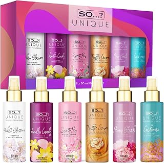 So...?…? Unique Body Mist Set, 6 pcs | Perfumes for Women with Fresh, Floral, Sweet Scents - 6 Hour Wear Body Spray for Women - Travel Size Gift Set