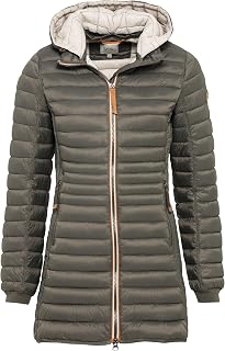 camel active Women's Lightweight Waterproof Padded Coat with Removable Hood (Pack of 1)