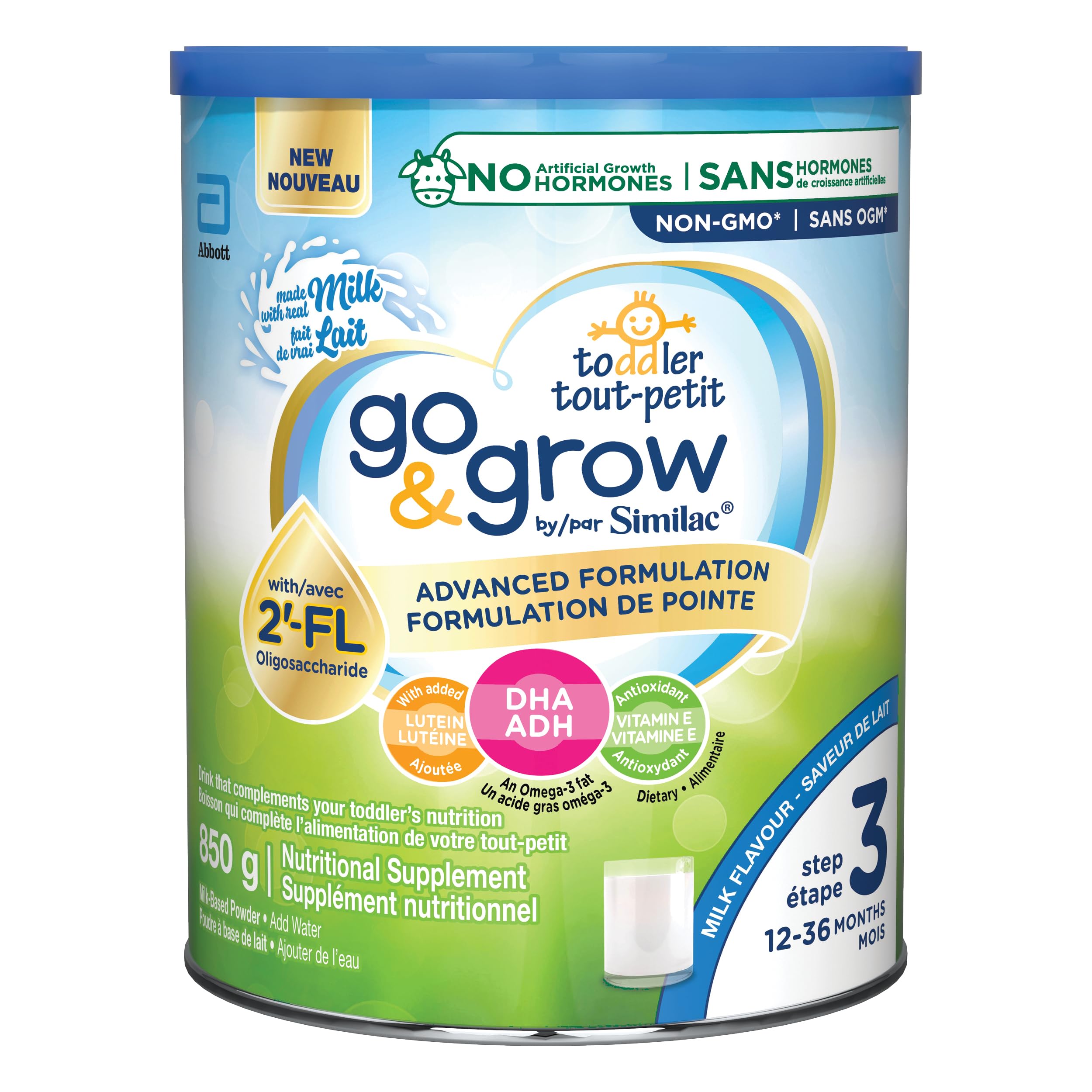 Similac Go & Grow Step 3 Toddler Drink with 2'-FL. Immune Support Innovation: 2'