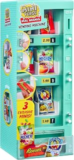 MGA's Miniverse Real Brands Vending Machine - Collectable Minis, Ages 8+ | One Teal or Red Vending Machine with 3 Real Brand Minis Included, 6 to Collect, For Ages 8+