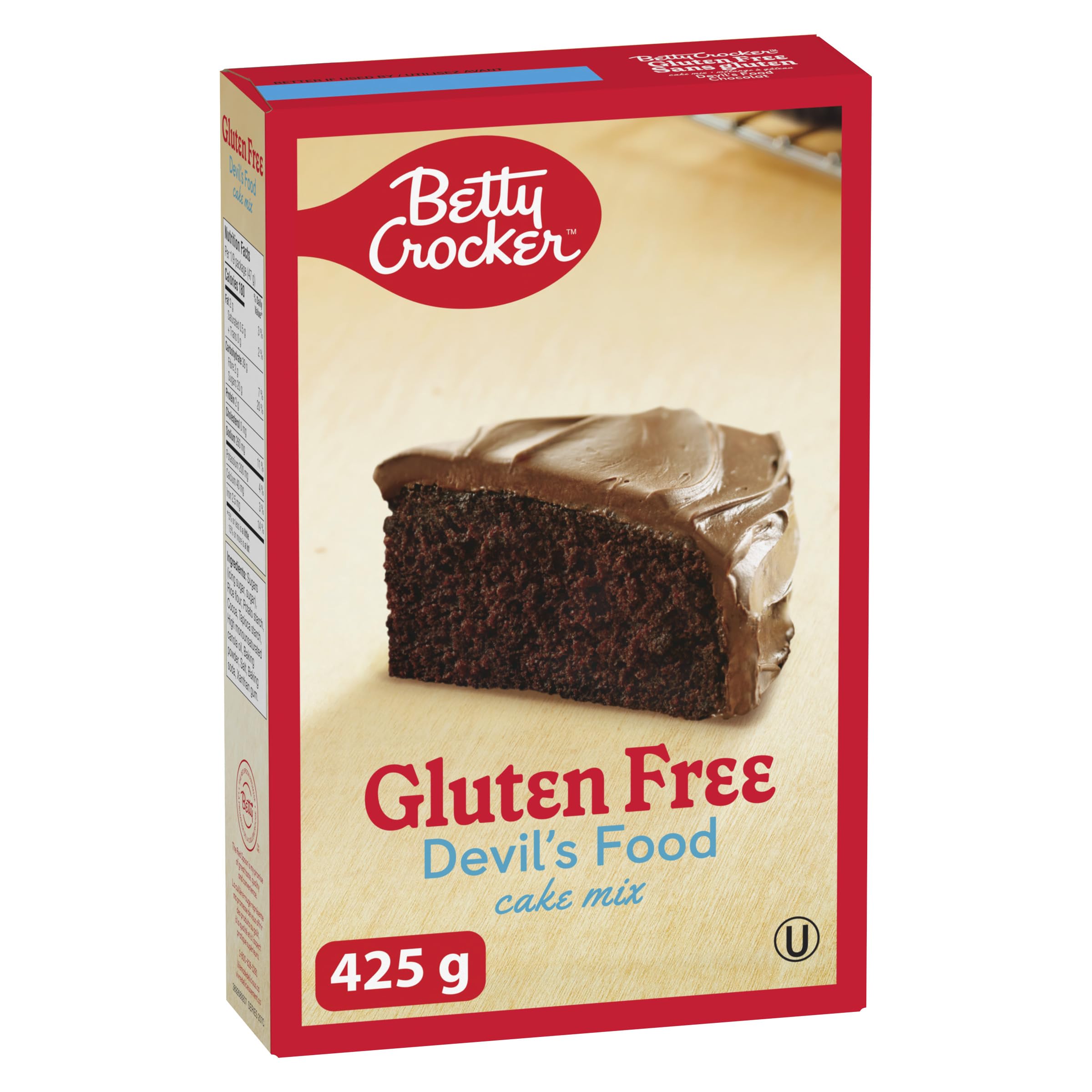 BETTY CROCKER CAKE MIX - Gluten Free Devil's Food Chocolate Flavour, 425 Grams P
