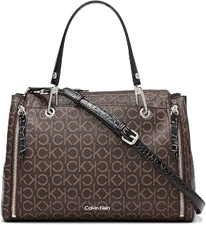 Calvin Klein Women's Bubble Lamb Organization Satchel Handbag
