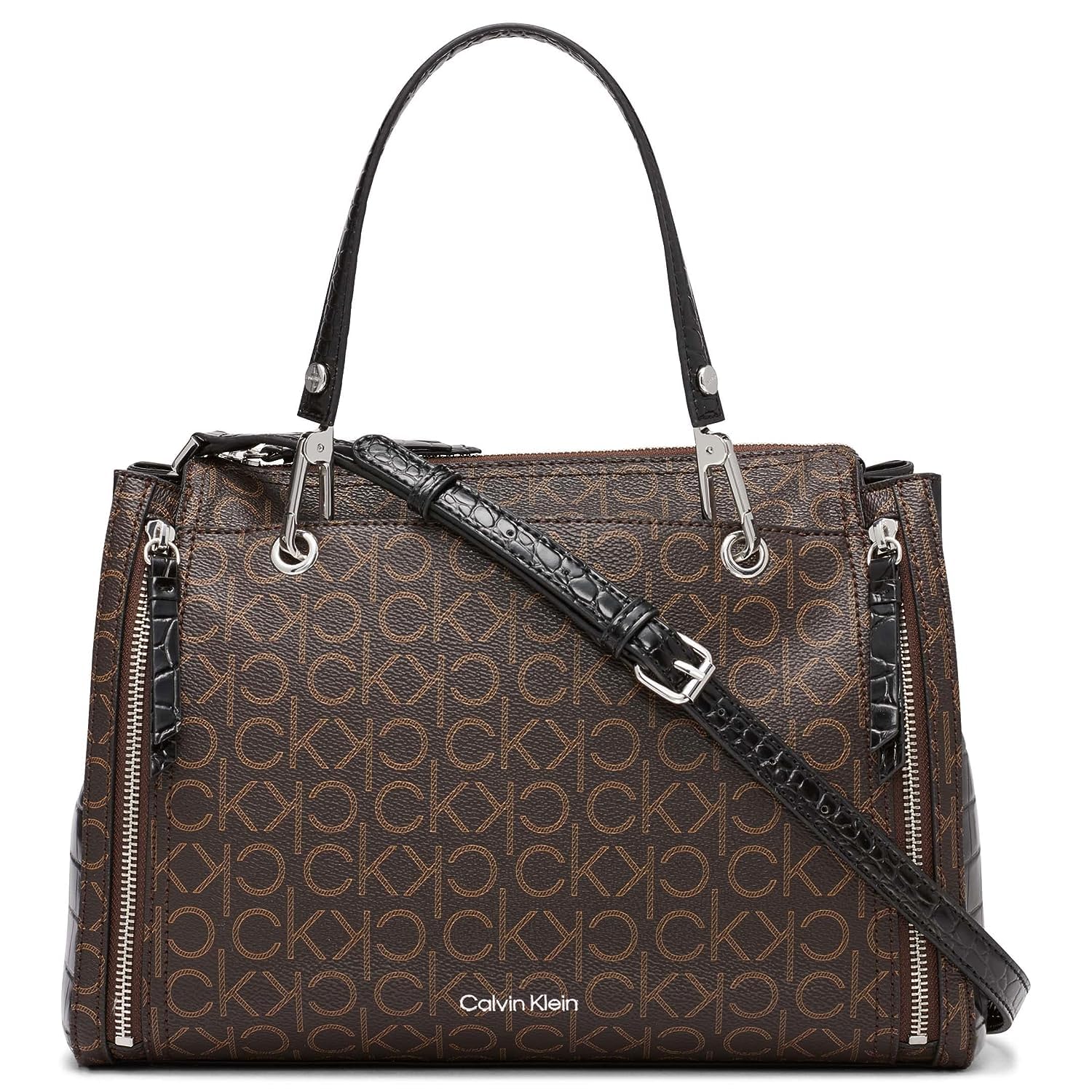 Calvin Klein Women's Bubble Lamb Organization Satchel Handbag