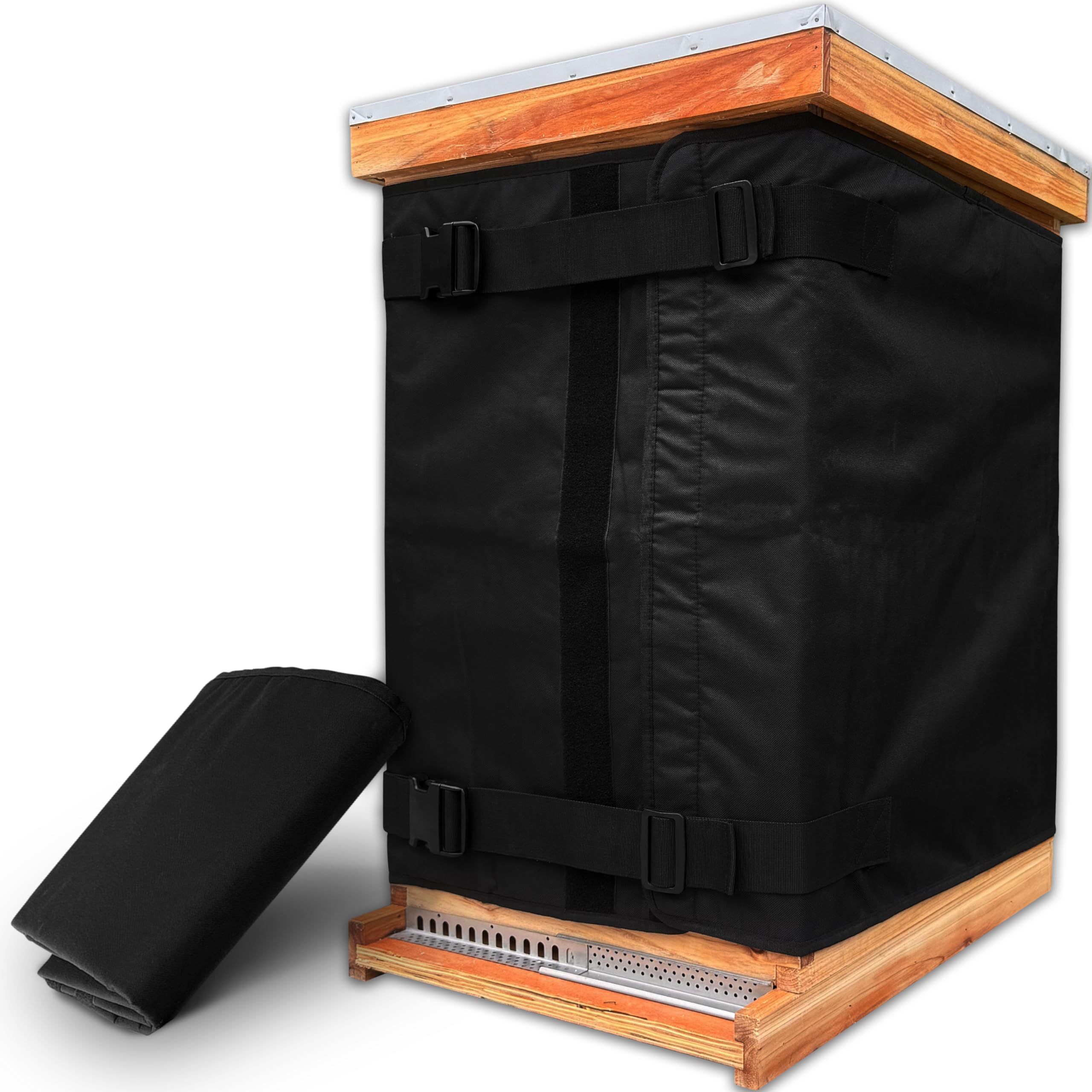 Winter Bee Hive Wrap for 8 and 10 Frame Hives, Adjustable Beehive Wrap Beekeepin
