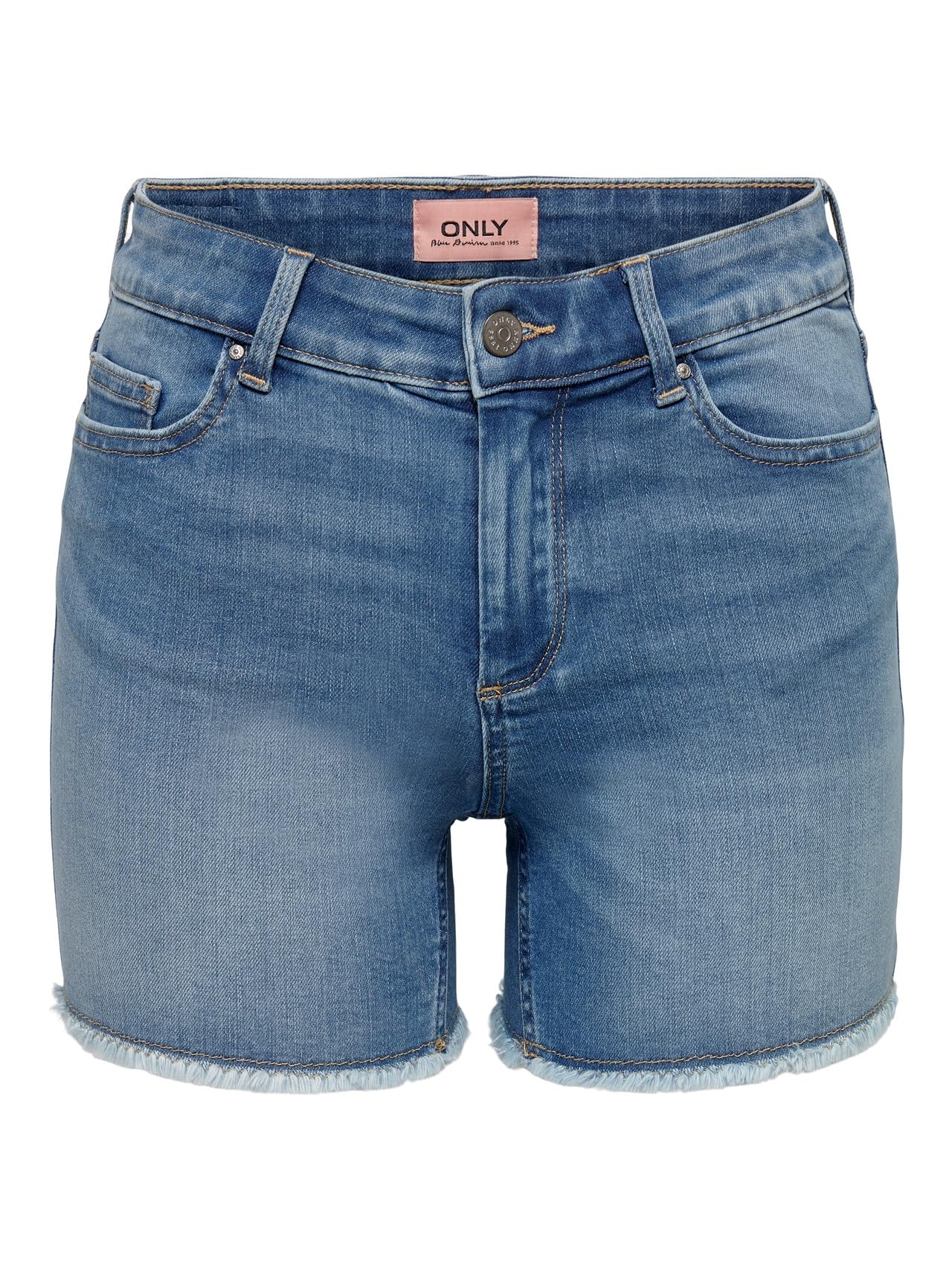 ONLY Denim Shorts ONLBLUSH Mid Waist Regular Fit Denim Shorts