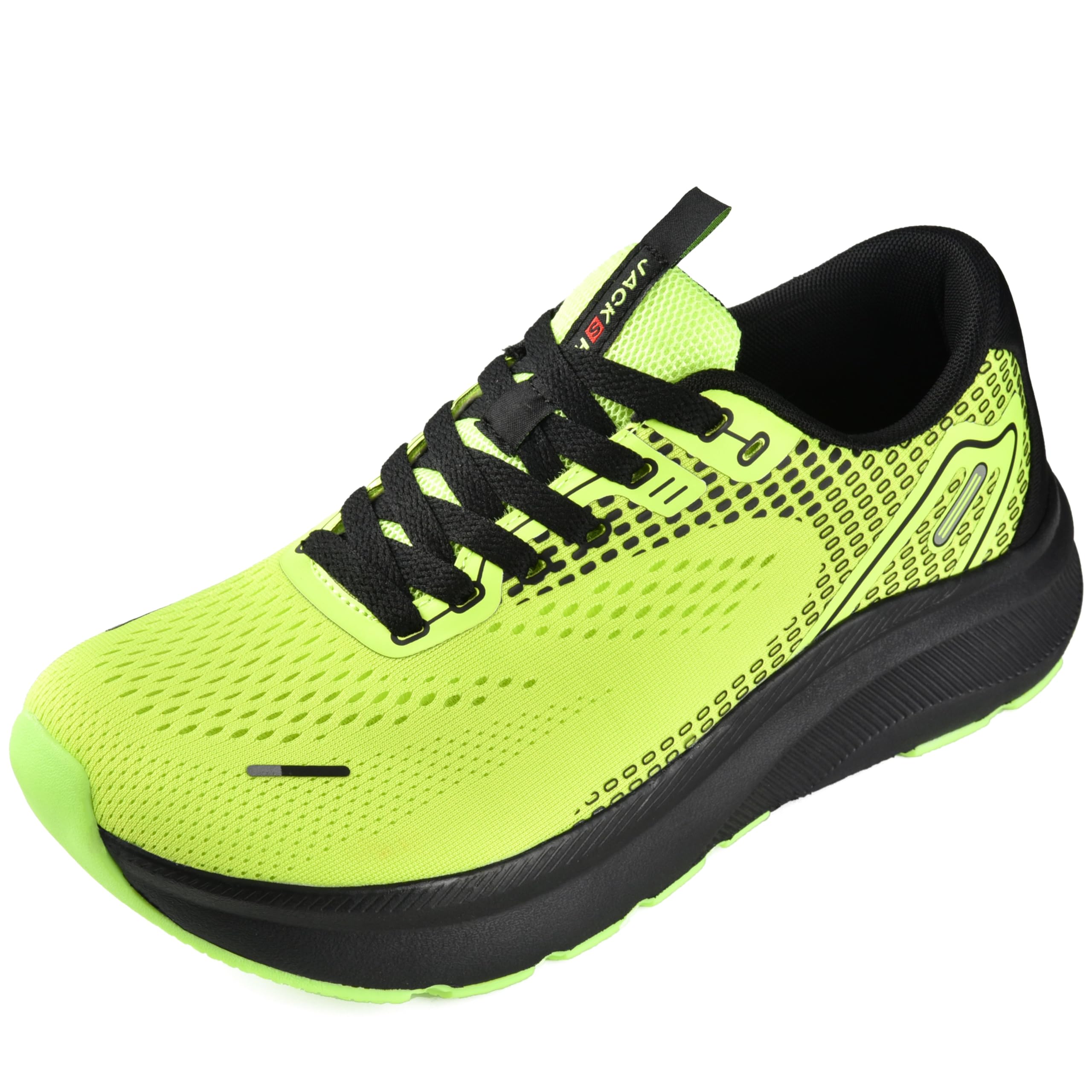 JACKSHIBO Wide Toe Box Shoes for Men Arch Support Zero Drop Wide Sneakers