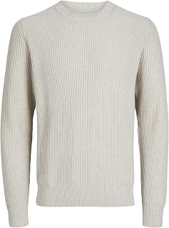 JACK & JONES Men's Jprcchowell Knit Crew Neck Knitted Jumper (Pack of 1)