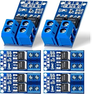 6 PCS Dual High-Power MOSFET Trigger Switch Drive Module, Upgrade 0-20KHz PWM Adjustment Electronic Switch Control Board Motor Speed Controller, Lamp Brightness Control, DC 5V-36V 400W, 15A (Max 30A)