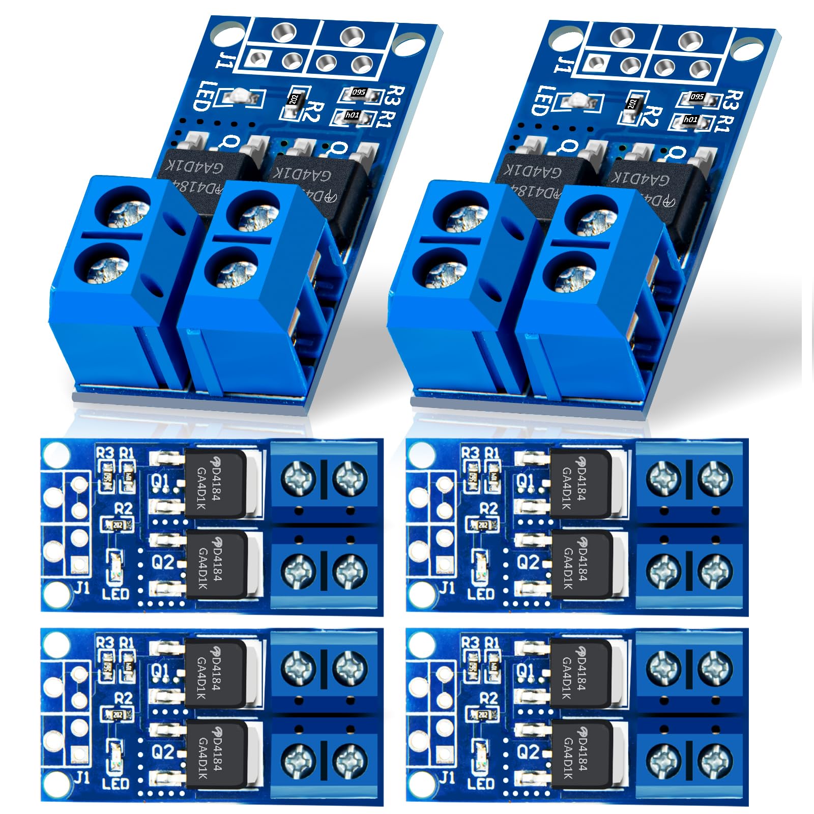 6 PCS Dual High-Power MOSFET Trigger Switch Drive Module, Upgrade 0-20KHz PWM Ad