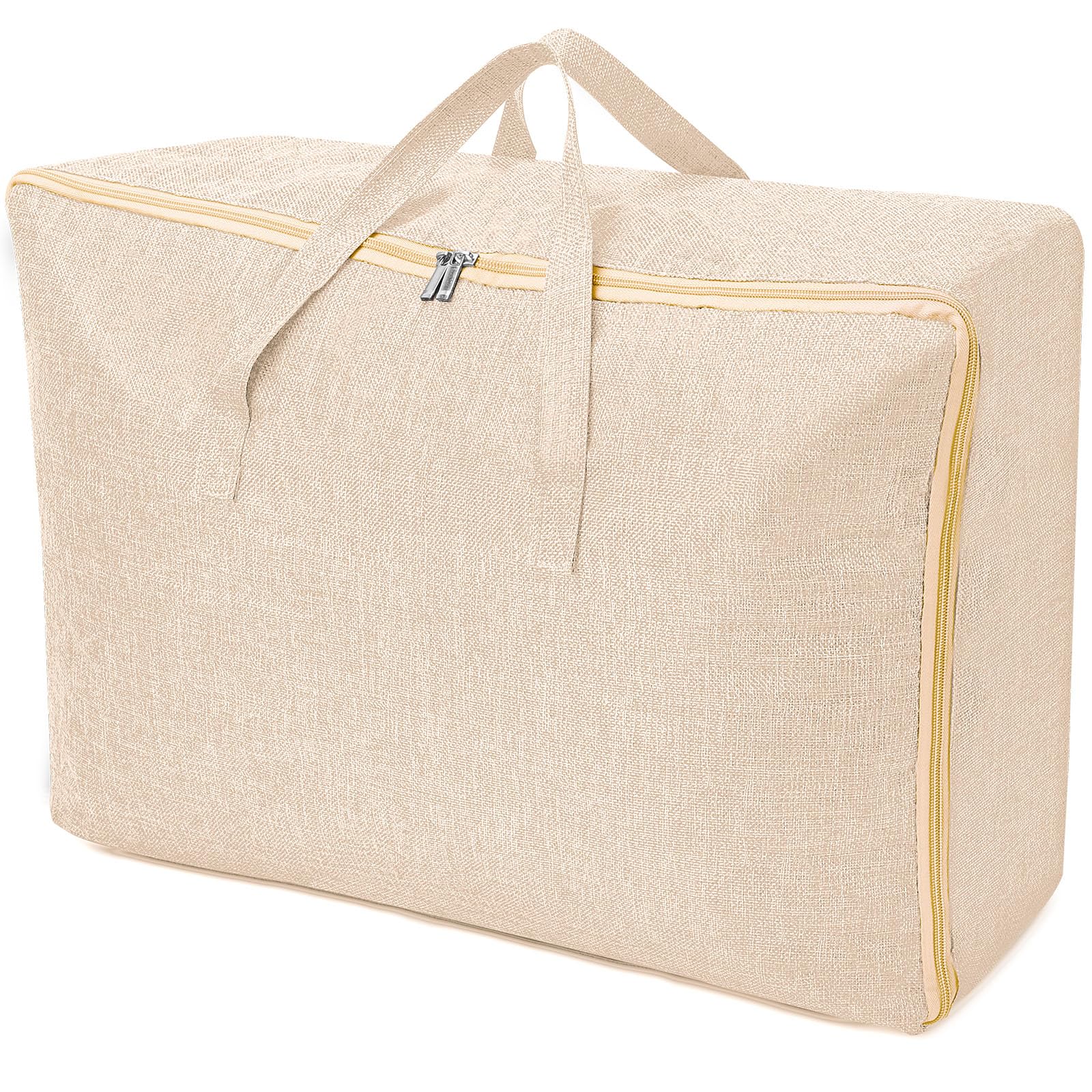 AiQInu Large 105L Foldable Storage Bag Closet Organizer Waterproof Quilt Storage