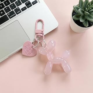 1/2 Pcs Balloon Dog Keychain, Cute Funny Charm for Handbags, Backpacks and Car Keys