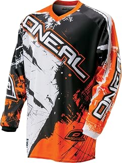 O'NEAL Motocross Jersey MX Enduro Padded Elbow Protection V-Neck Breathable Element Jersey Shocker Adult