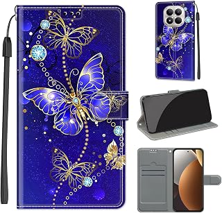Cover for Xiaomi Redmi Note 15 Pro 4G Wallet Case Butterfly