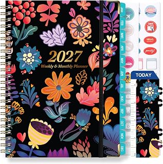 Agenda 2027, 2027 Planner 12 Months Weekly Planner Appointment Book Agenda & Large Size Monthly Calendar Schedule Organizer for Work School