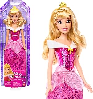Mattel Disney Princess Aurora Fashion Doll in Signature Look | Sparkling Fashion with Removable Skirt, Tiara & Shoes, Posable & Collectible, Inspired by Disney Sleeping Beauty