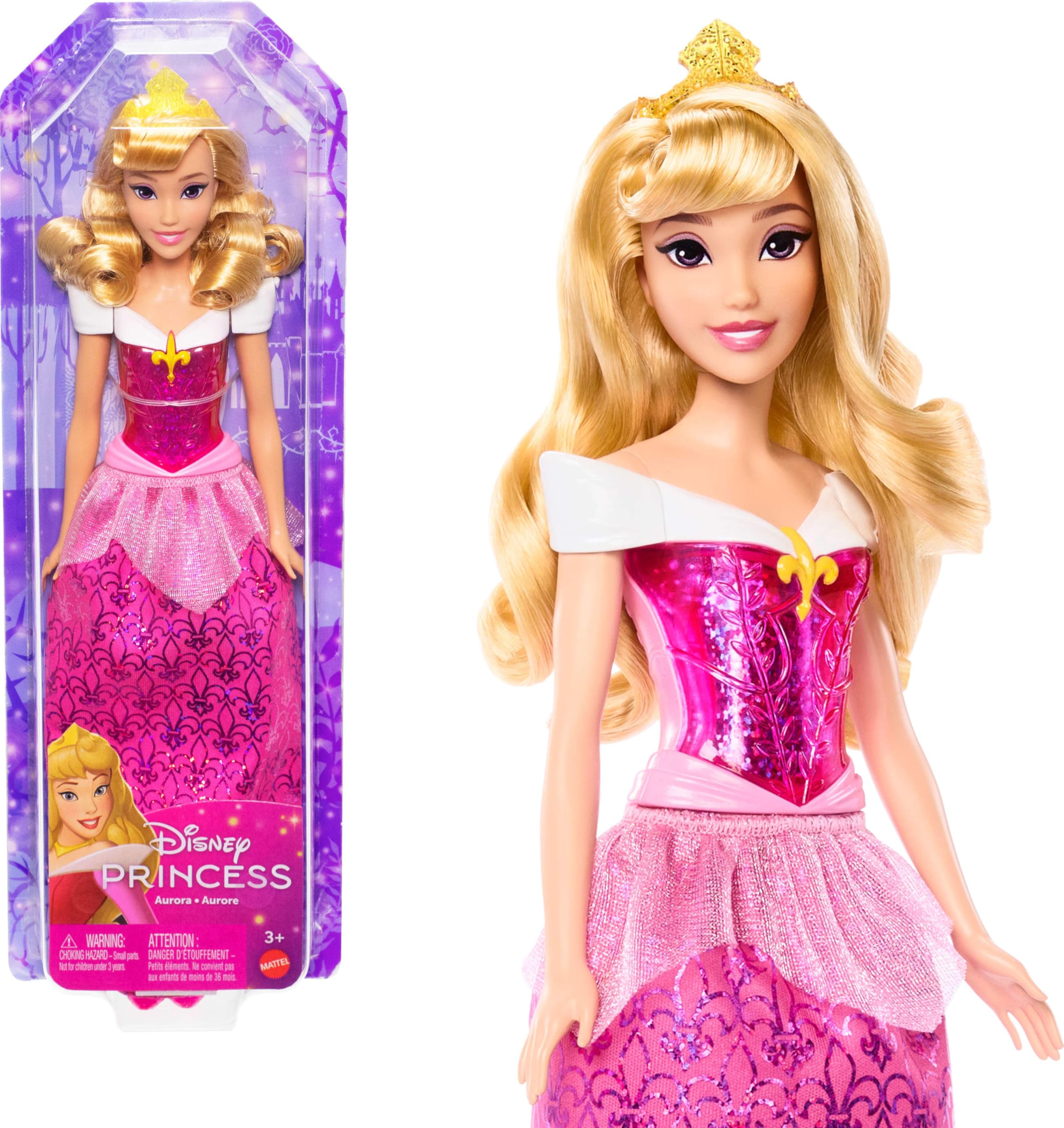 Mattel Disney Princess Aurora Fashion Doll in Signature Look | Sparkling Fashion