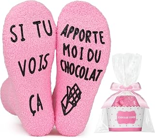 Personalised Humor Fancy Sock, Hot Pink Winter Printed Letters for Women Mom Gift Chocolate Cupcake for Valentine's Day Christmas Mother's Day Birthday