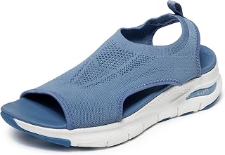Skechers Women's Arch Fit - City Catch Womens Knit Slip-On Sandals