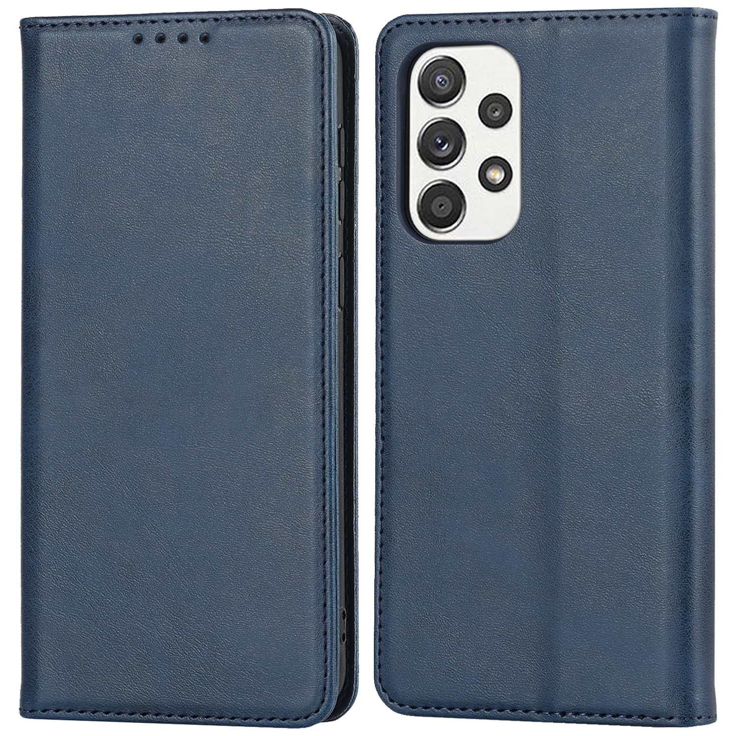 【Hamany】 対応 galaxy a53 ケース 手帳型 ギャラクシーa53ケース カード収納 -ヴィンテージブルー