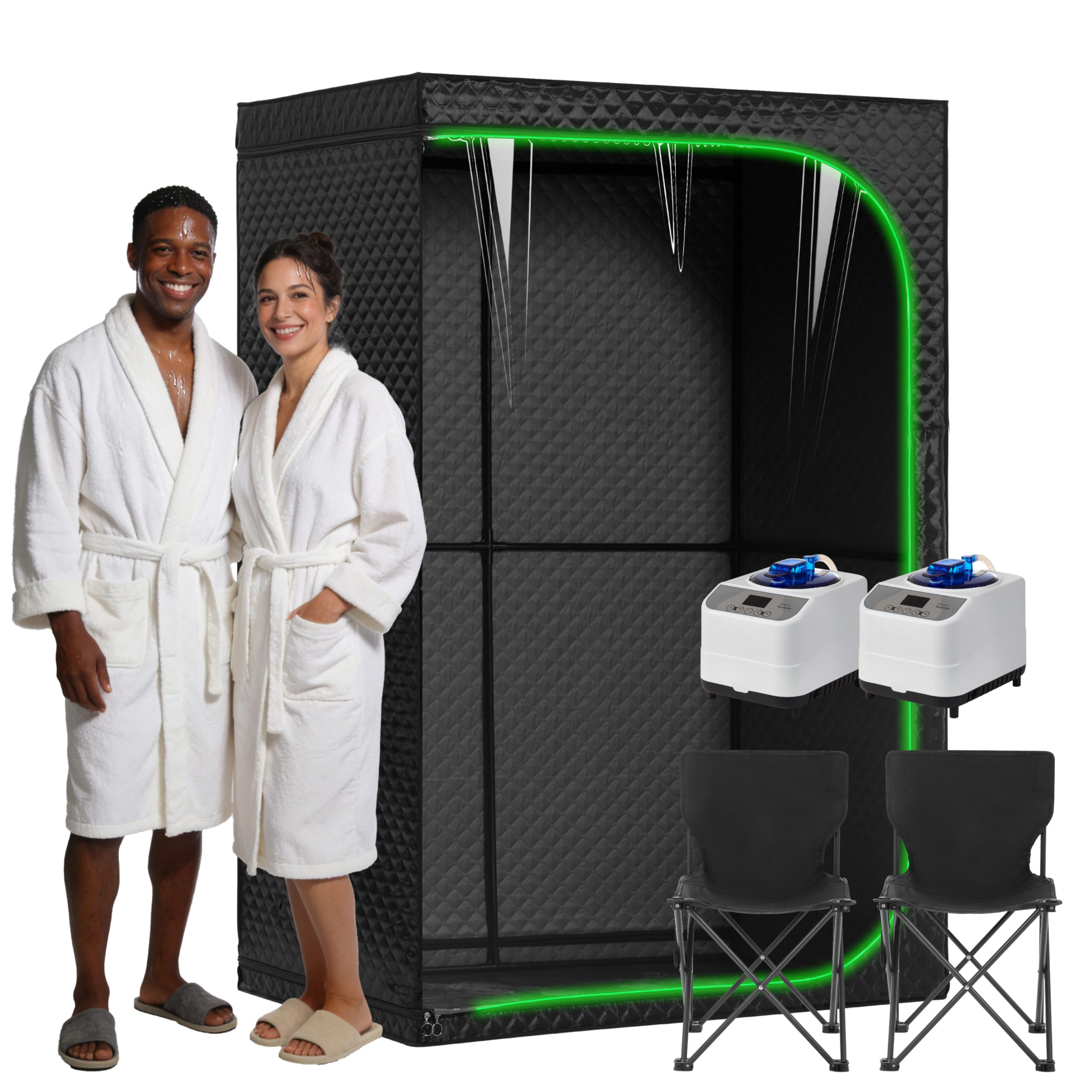 UNANEST Portable Steam Sauna Tent for Home, Full Body Relaxation, Fast Heating, 