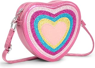 Heart Toddler Purse Christmas Birthday gifts for Kids girls age 3 4 5 6 7 8 | Girls Gifts, Little Girl Adjustable Crossbody Bag, Christmas Stocking Stuffers Gifts for 3 4 5 6 7 8 Year Old Girls Kids