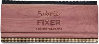Cashmere Pill Remover Comb with Natural Cedar Wood Handle (Double Edge Design) Wool Sweater Fuzz Comb & Fabric Pilling Remover for Delicate Clothing