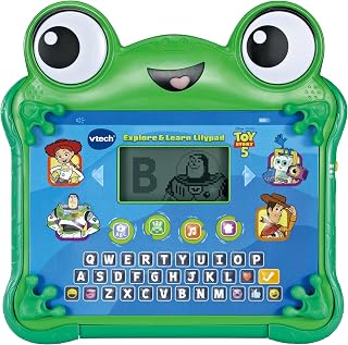 VTech Toy Story 5 Explore & Learn Lilypad, English | Official Toy Story 5, Virtual Toy Story chats and tablet games teach letters, numbers and hand-eye coordination. Ages 3-6