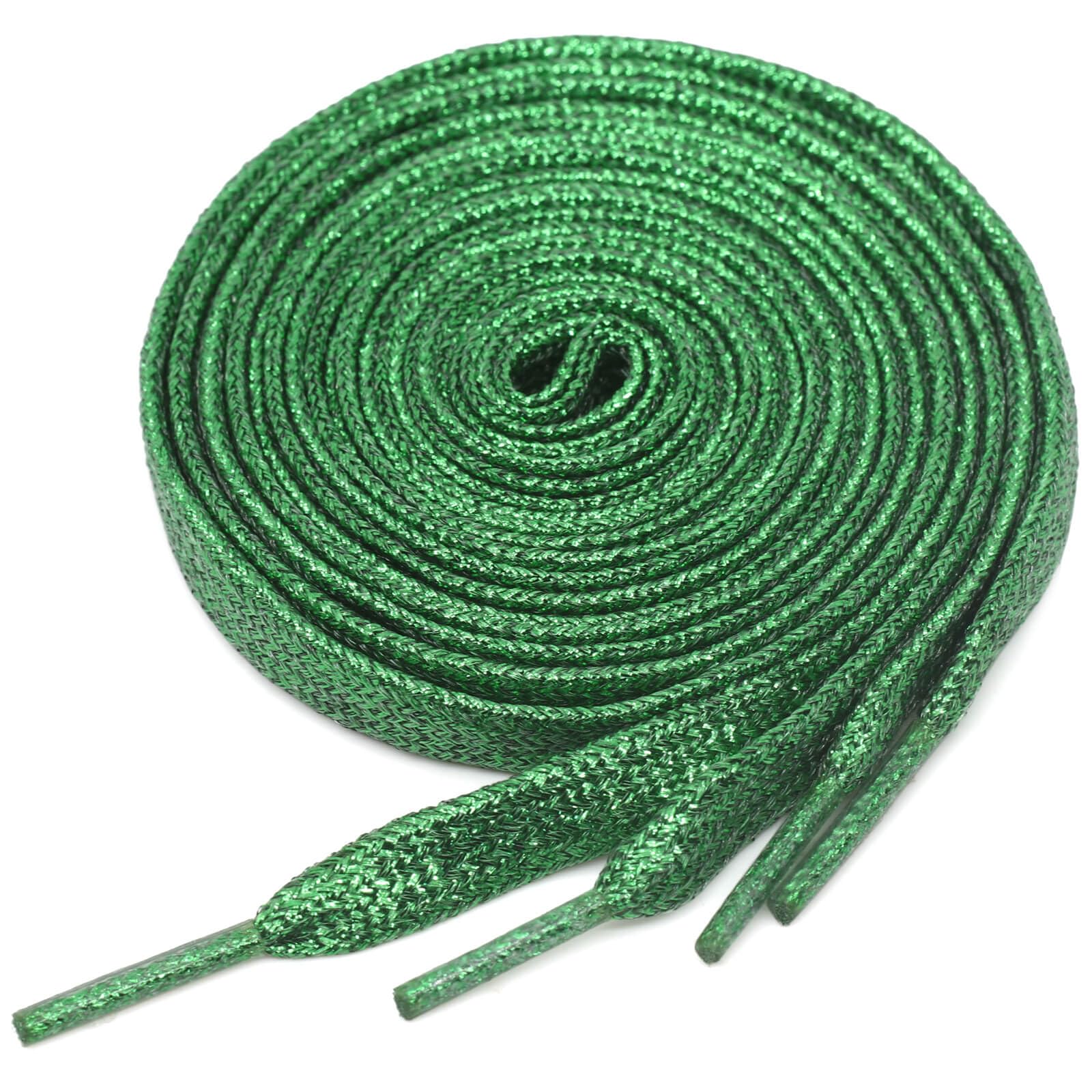Flat Glitter Metallic Shoe Laces: Shiny Sparkle Shoelaces for Sneakers -1 Pair