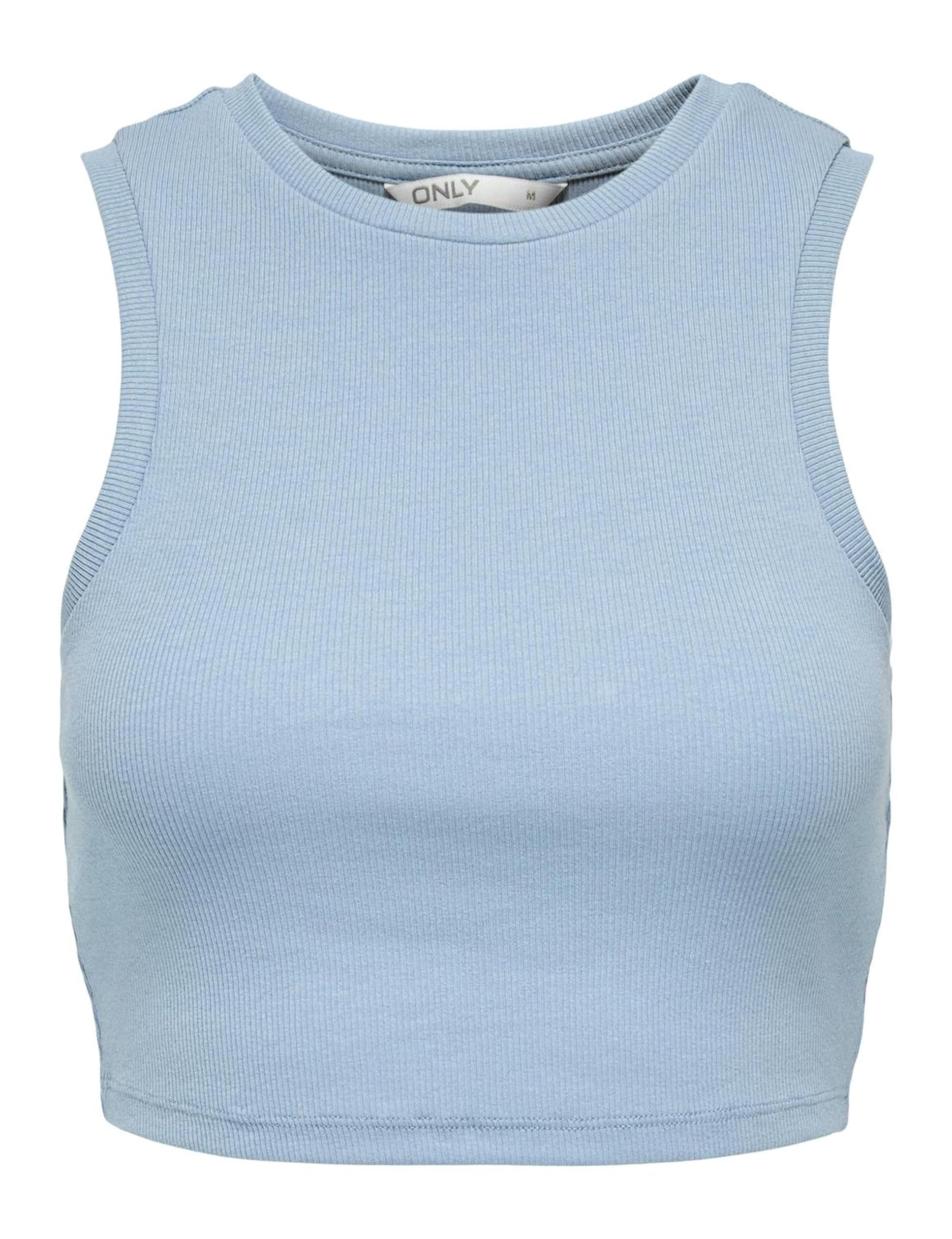 Only Onlvilma S/L Cropped Tank Top Jrs Noos Basic Slim Fit Sleeveless Tank Top f