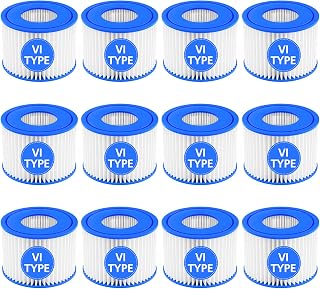 SORSWEET 12 Pack Type VI Hot Tub Filter Cartridge Compatible with Lay-Z-Spa, Coleman SaluSpa 90352E 58323 90427E