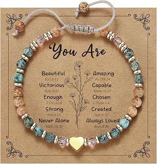 yupoxiu Natural Stone Bracelets - Inspirational Birthday Gifts for Women