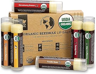 Earth's Daughter Organic Lip Balm - Moisturizing 6-Pack