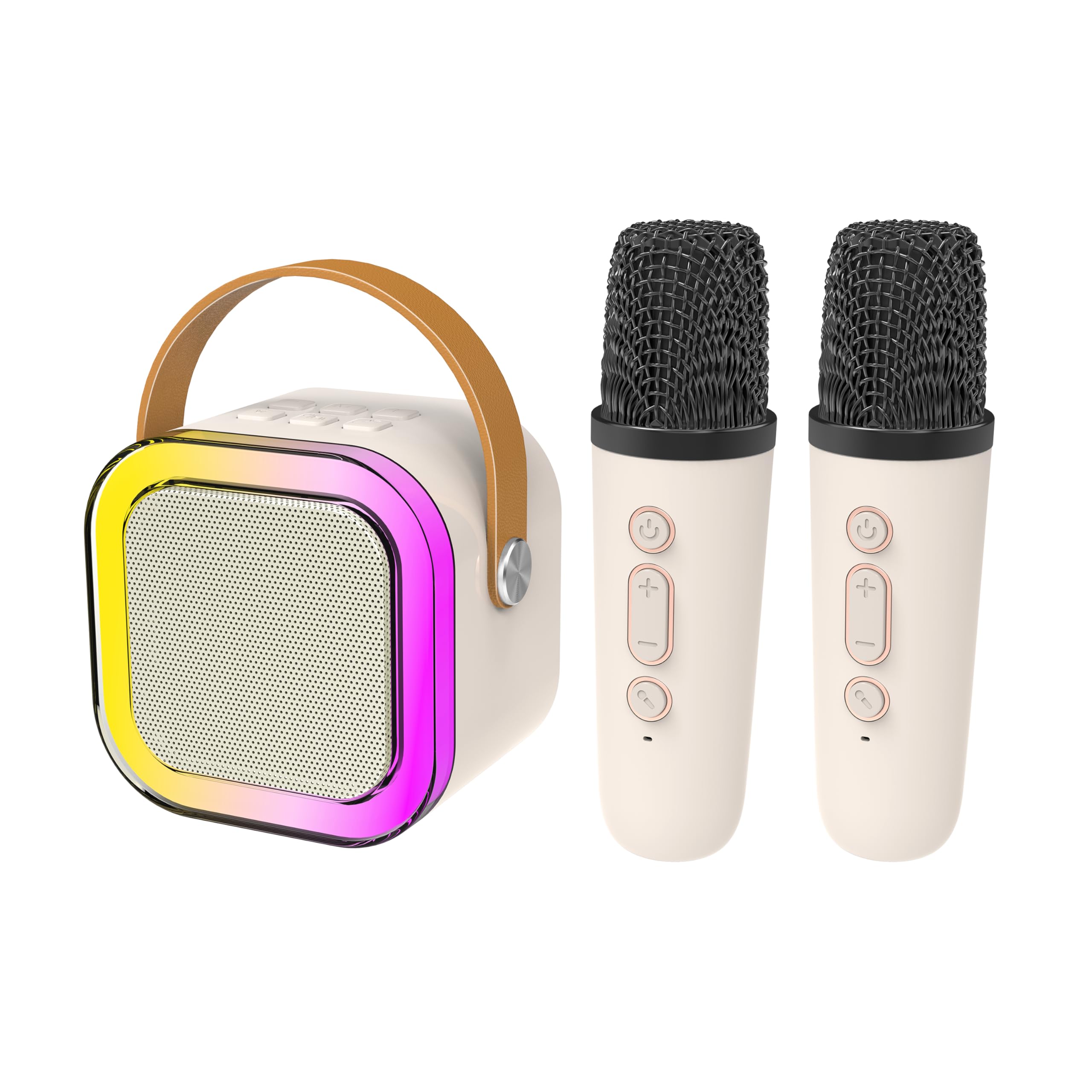 RED5 Mini Karaoke Speaker 2 Wireless Microphones With LED Colour Changing Lights