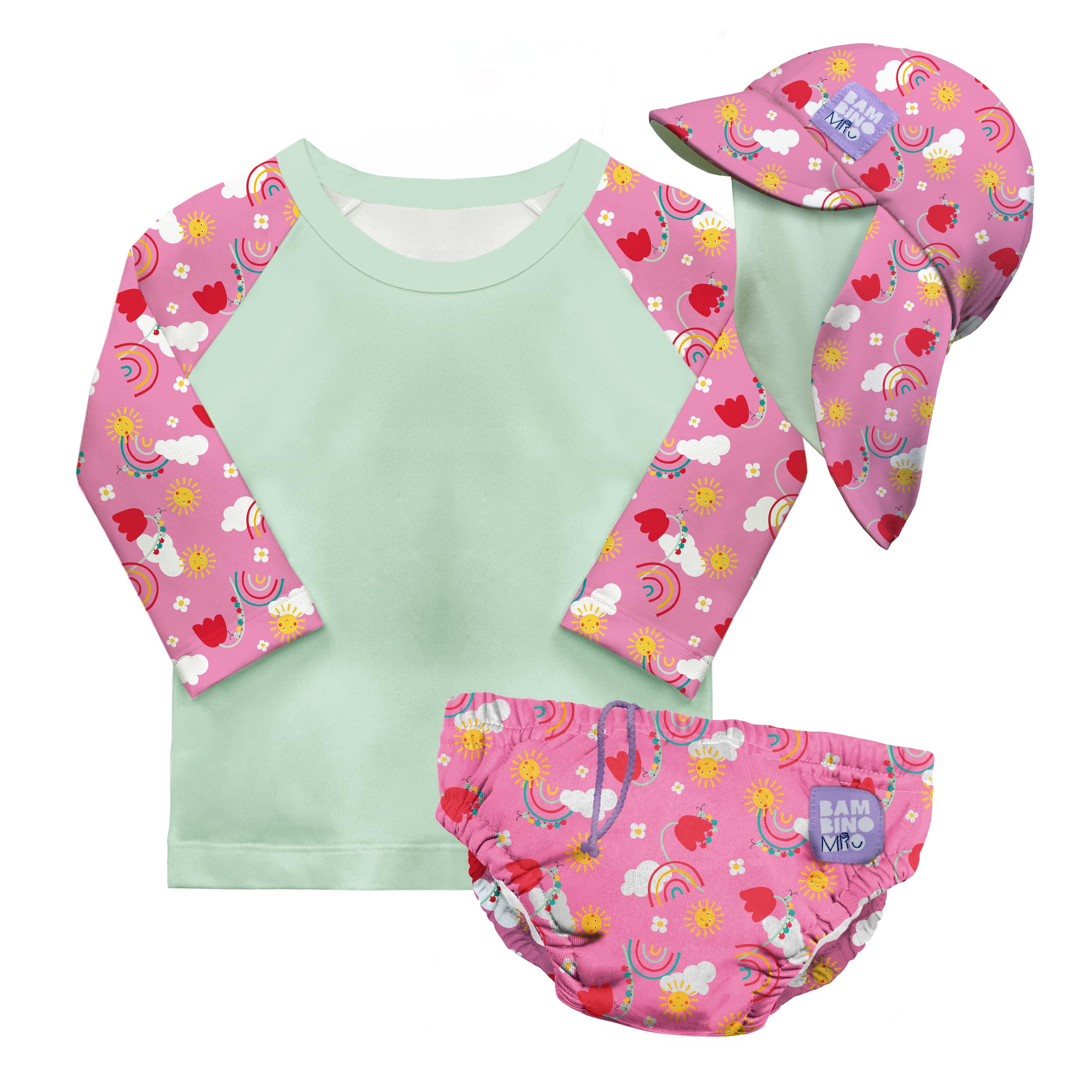 Bambino Mio Anti-UV UPF 40+ Baby Swim Set (0 Months to 3 Years) with Reusable Sw
