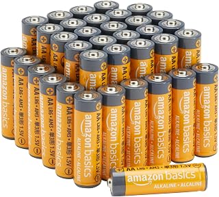 Amazon Basics - Pack of 36 AA high performance alkaline batteries, 1.5 volts, 10 year life