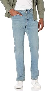 Amazon Essentials Men's Straight-Fit Stretch Jean, Light-Stretch Denim