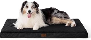 Bedsure Orthopedic Dog Bed with Washable Cover for Large, 104x74cm Black