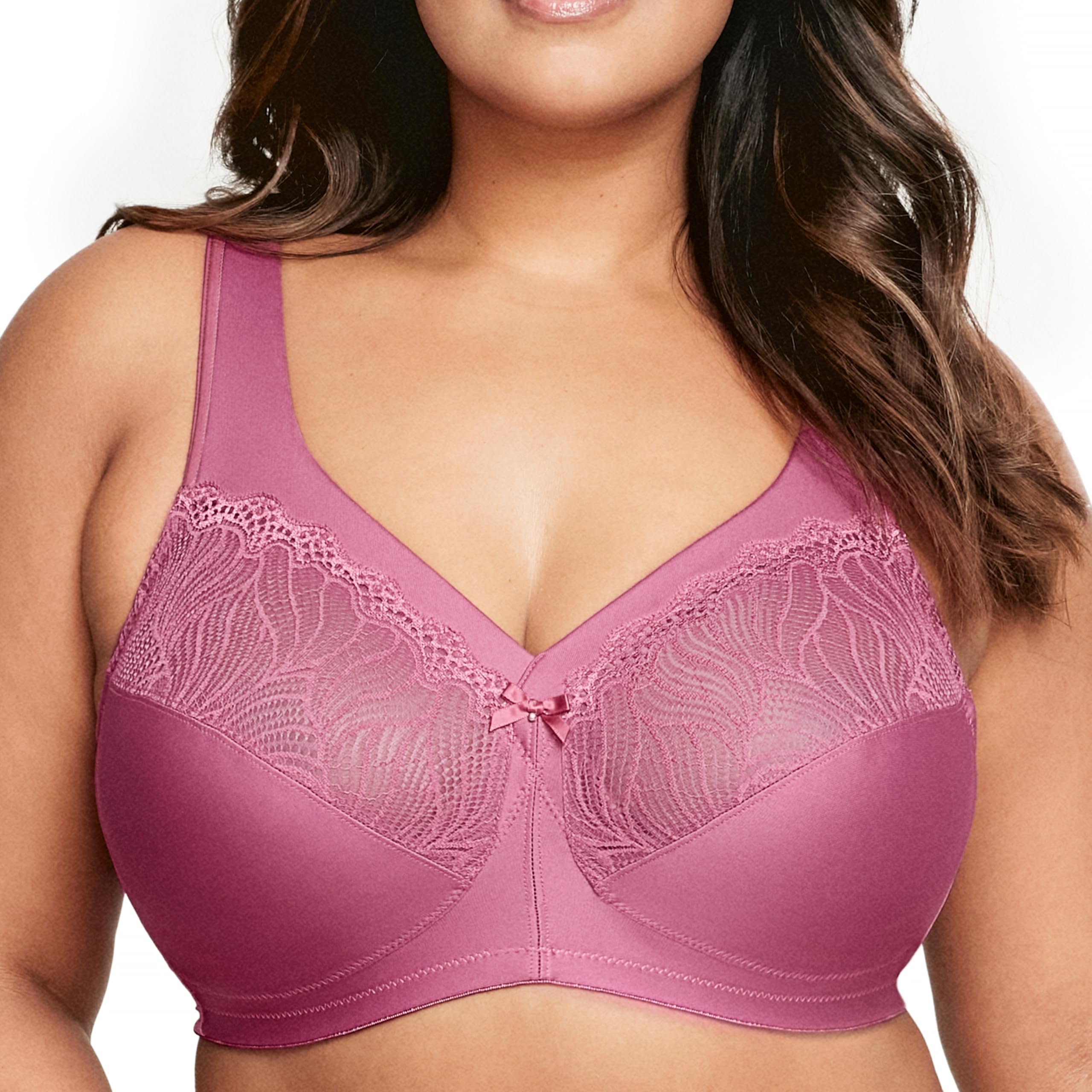 Glamorise Women's MagicLift Natural Support Bra Without Underwire #1010 Full Cov