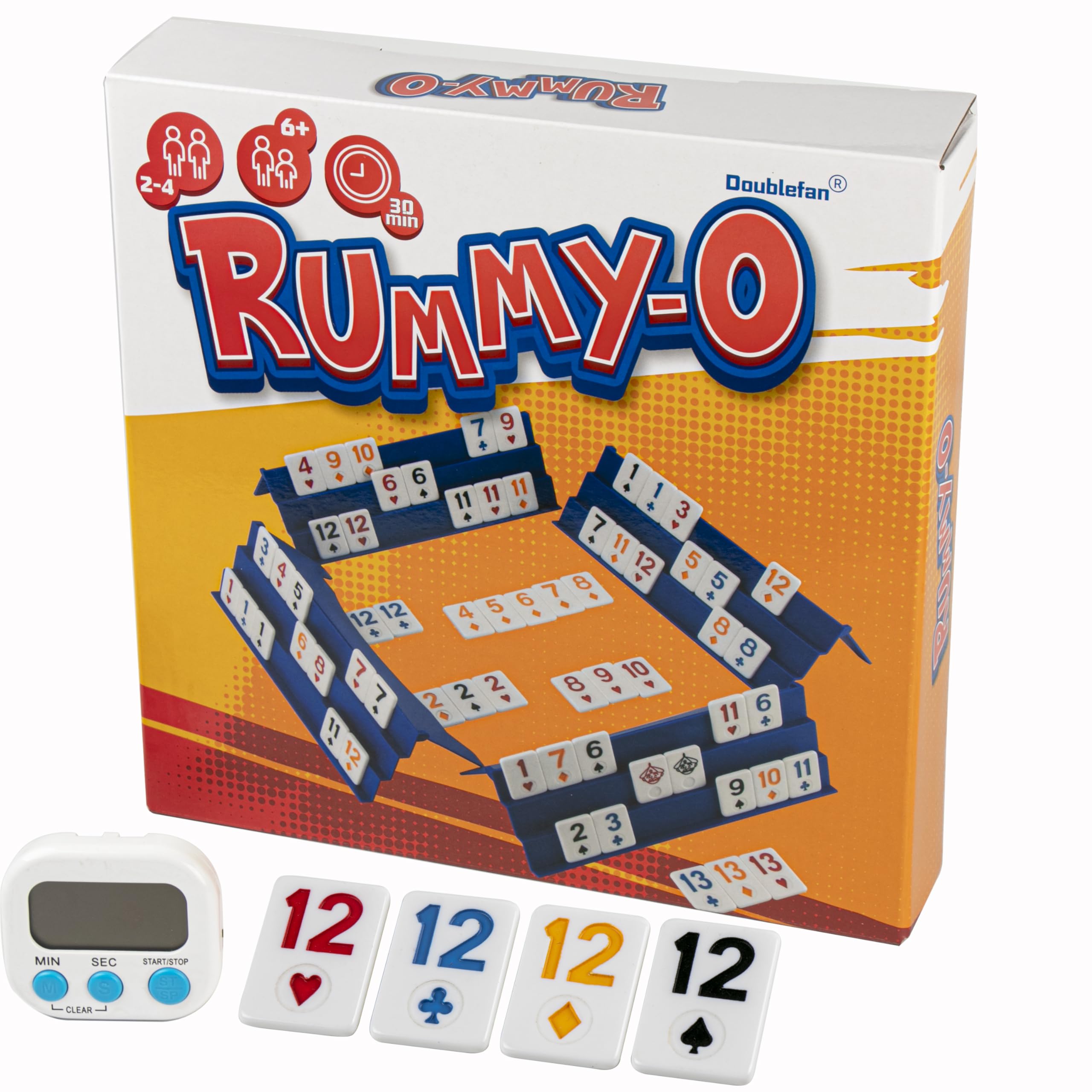 Doublefan Upgraded Rummy Game,Rummy-O with Color Unique Poker Playing Way | 106 