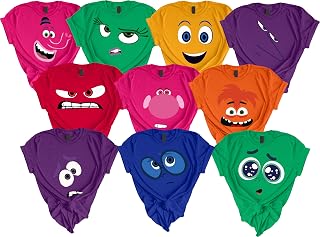 Custom Inside Our Feeling 2 Characters Out Costumes Emotional Shirt Design Custom Tees, Funny Characters Black