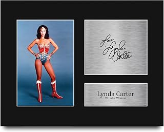 HWC Trading Lynda Carter Original Wonder Woman Gifts Printed Signed Autograph Picture for TV Show Fans - US Letter Size