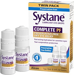 Complete Preservative Free Dry Eye Drops, 0.33 Fl Oz, 2 Pack