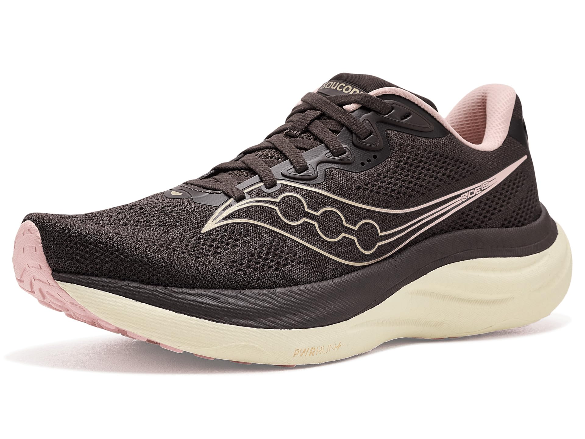 Saucony Ride 19 Colour Black Pewter, Size 40.5 EU 145 - Black Pewter 40.5